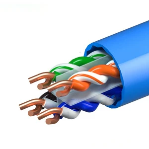 OEM Manufacturer Customized Copper Conductor Shielded 8-core CAT6/CAT7 Cable 100 Meters Per Roll for Ethernet/Network
