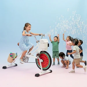 EXI 2026 New Bubble Maker Machine With Bike Advertisement Generator Chopper Bicycle for STEM Activities for Schools Bike