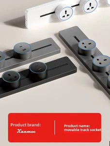 International Standard British-style Multi-functional Aluminum Kitchen Power Rail Socket 10A European American Specifications No