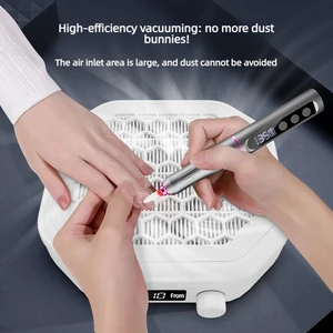 4200RPM RechargeableNail Dust Collector 10 Speed Cordless NailVacuum Cleaner PortableNailSuctionMachine ForSalon Home Beauty Use