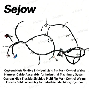 Custom High Flexible Shielded Multi Pin Main Control Wiring Harness Cable Assembly For Industrial Machinery System