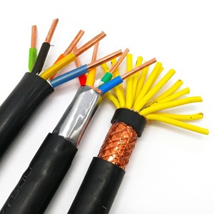 Low Voltage KVV PVC Sheath Control Wire KVVP Double Shield Foil+Braid Anti-Interference Cable For Automation Equipment