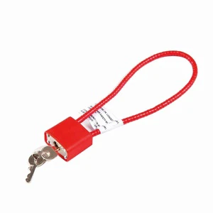 380mm Cable Factory Direct Wholesale Price High Security Wire Trigger Gun Cable Lock with Key Gun Lock