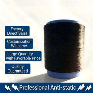 Anti-static 100% Nylon Graphene Electrically Conductive Yarn High Tenacity Raw Thread Professional Knitting Sewing Fabric
