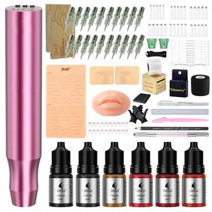 P10 All-In-One Wireless Tattoo Set for Novice Practice Lip and Eyebrow Tattoo Machine with Permanent Feature Beauty Equipment