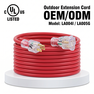 Linsheng UL ETL Certified Heavy Duty Outdoor Extension Cord 3 Prong US Plug Extension Cord For Home Appliance Garden