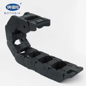 Easy Installation Fully Enclosed Bridge-Type Nylon Plastic Cable Drag Chain for CNC Machine Tools Linear Motor