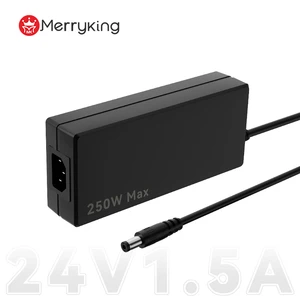 Factory UL/cUL ETL CE IEC Certified 1M 2M 3pin Customized Power Cable 24V 5A 24V 10A 12V10 12V 15A 250W Max Desktop Power Supply
