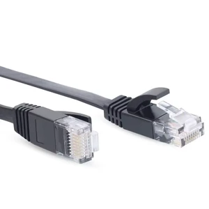 UFRIEND High Quality Flat Cable Cat5 Cat6 Ethernet LAN RJ45 8P8C Male-Female Extension Patch Cord UTP PVC CE RoHS Certified