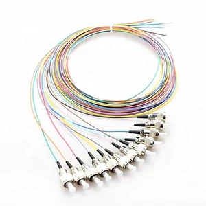 High Quality 12 Core FC UPC Fiber Optic Pigtail Single Mode OS2 Indoor FTTH Patch Cord Data Center Multi Color PVC LSZH Jacket