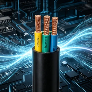 Industrial Standard 3 Core 10mm2 Copper Wire Cable for Large Scale Power Distribution System