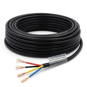 Factory Direct RVV Flexible Copper Multi-core Cable 0.5-10mm PVC Sheathed Power Control Wire for Home & Industrial Use