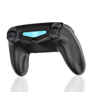 GAMINJA 6-axis Motion Sensor 4 Dual Sensitive Joystick with Charging Cable BT Wireless Game Controller for Pc Ps4 Pro