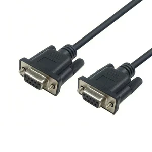 DB9 Female to Female RS232 Serial Extension Cable 9 Pin 1:1 Straight Through for Modem Printer 1m