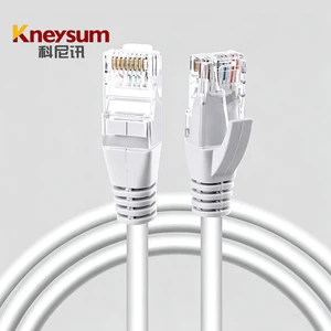 Kneysum Made China 1m 3m 5m RJ45 Cat6 UTP Solid Aluminum Patch Cord LAN Ethernet Computer Extension Network Communication Cables