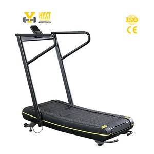 Compact Heavy Duty Curved Treadmill Manual Self-Powered 45 Kg Net Weight LED Display CE Home Gym Personal Training Wireless