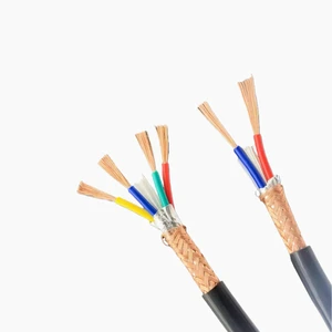 Custom Multi-core Flexible Copper PVC Insulated Copper Braided Shielded Control Cable KVVRP for Industrial Instrumentation