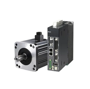 Delta 400W 60mm 3000rpm 220V AC Industrial Servo Motor with Absolute Optical Encoder and Aluminum Alloy for CNC Machine
