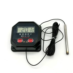 Electronic Digital Thermometer LCD Probe Cable 2m/5m/10m Glass Industrial Household Measuring Water Temperature Aquaculture Fish