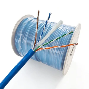 SFTP Exterior Network Extension 300 Meter Outdoor Double CAT6 Cable 305m UTP CCA Solid Full Copper 4 Pairs Cat6A