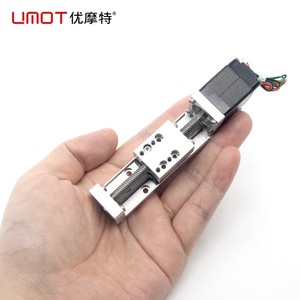 Micro Nema 8 Stepper Motor Linear Actuator Lead Screw Stage 20-100mm Stroke 2mm 4mm Lead CNC Robot Slide 18mNm 0.5A ±0.03mm