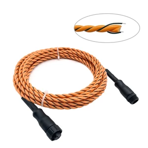 2-Core Liquid Leakage Sensing Rope Non-Positioning Water Leak Detection Cable Security & Protection Devices for Water Leak
