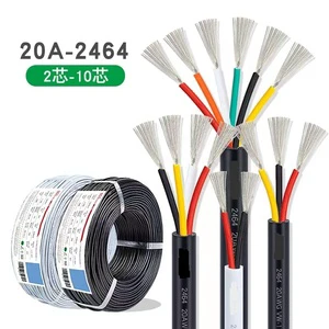 2464 U L 2 3 4 5 6 8 10 Core 18 20 22 24 26 28 AWG Soft Multi-core Control Cable Multi Stranded Wire