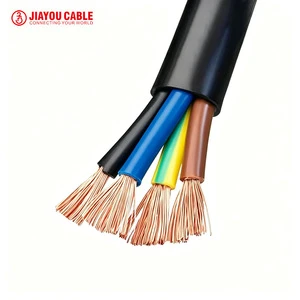 PVC Insulated Portable Power Cables RVV VCT Electrical Wire 2 3 4 5 Cores Oxygen Free Copper Flexible Extension Cords