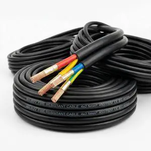 NH-RVV Fire Resistant Flexible Cable Multi-Core Copper Conductor PVC Control Wire for Fire Alarm & Emergency System 300/500V