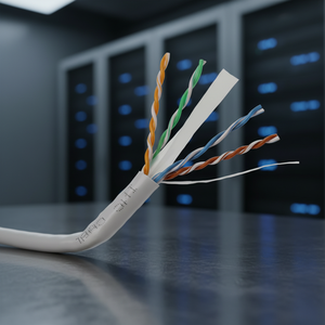 Factory Price CAT6 UTP Cable PVC Jacket Twisted Cord Network Copper Communication Cables OM3 Fiber Solid Conductor CE Certified