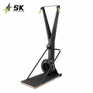 SK Heavy Duty Ski Machine Commercial Grade Wind Resistance Cardio Equipment with Digital Monitor for Fitness Club