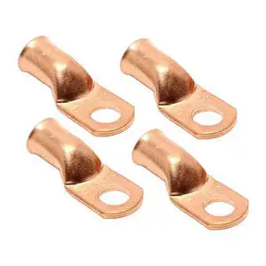 Copper Wire Terminal Connectors Heavy Duty Electrical Lugs For Industrial Power Grounding High Conductivity Cable Bonds