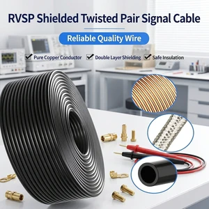 Factory Supply NH-RVSP RS485 Control Cable Oxygen-Free Copper Double Shield Anti-interference PVC Insulation Multi-core