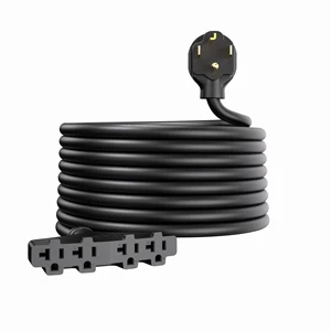 ETL Custom Length 12/3 Nema 30A Outdoor Extension Cord Multiple Outlets Heavy Duty Copper Power Cord Splitter Flexible 4 Way