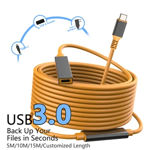 10M USB 3.0 Extension Cable USB C Male To Type C Female With Signal Amplifier Cord 5Gbps Data Cables For Fuji Camera Photography