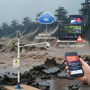 Industrial Flood Monitoring Sensor System Dam Break Alerts Chemical Spill Detection Wireless Water Level Sensors for Factorie