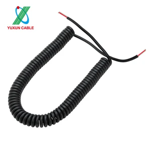 High Elasticity Customized Multi Core TPU Jacket Silicone Spring Power Cable for Mechanical Equipment
