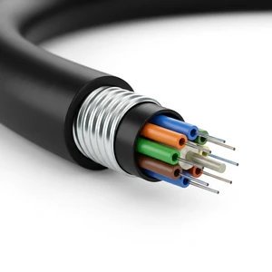 GYTA Outdoor Stranded Fiber Optic Cable G652D Loose Tube Steel Armored PE Sheath Duct/Aerial