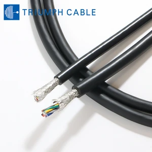 Triumph Cable RVVSP RS485 Shielded Twisted Pair Cable 300V Multicore Tinned Copper Braided for Industrial Automation PLC Control