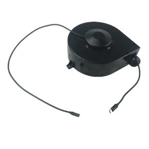 DYH DYH-1703 Small Automatic Retractable Cable Reel Extension Cords RJ45 Cat6 Ethernet Network Cable 7m Auto Locking Anti-Fire