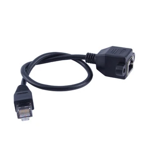 Shield Cat5e CAT6 Rj45 Male to Female RJ45 Panel Mount Ethernet Lan Extension Cable