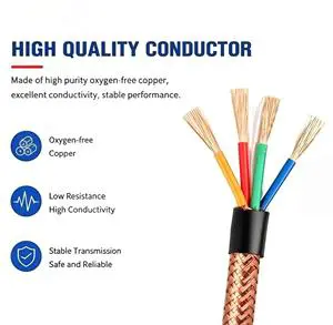 RVVP Shielded Cable | Flexible Multi-Core Copper PVC Insulated High EMI Resistance ISO CE Industrial Instrumentation Signal