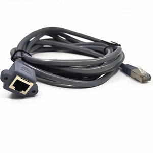 High Speed RJ45 Male to 8P8C Angled RJ45 Female Network Extension Cable