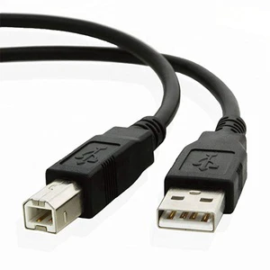 Hot Selling Black 1m USB 2.0 Type B Pure Copper Braid PVC Jacket Fast Charging Camera Printer Scanner 24AWG Data Transfer Cable