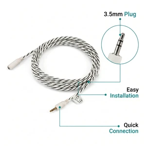 Industrial Water Leak Detection Cable Lightweight 22g Per M Custom Length For Control Panel Water Leak Detector Rope