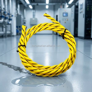 2 Core 6mm TCP/IP Water Leak Detection Alarm Sensor Cable with Sound Alarm 500M Detection Range Sensor Switch No Connector
