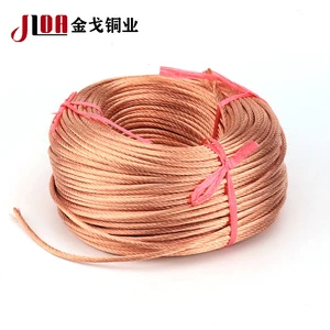 Factory Price Pure Copper Busbar Cable Flexible 1.5-150 Square Millimeter Stranded Wire for Welding Power Electrical Wires