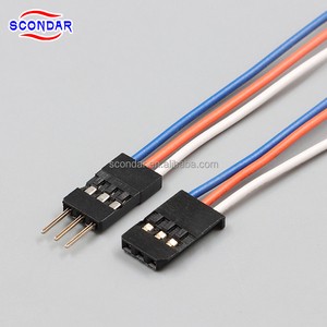 SCONDAR 2.54mm Pitch Custom Wire Harness Compatible with Futaba J/JR Connectors Connector Signal Servo Control Cable Assembly