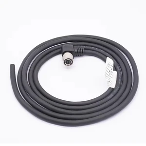 Industrial Camera Trigger Cable 12pin Core 90 Degree Elbow Hirose Hr10a-10p-12s Drag Chain High Flexible Power Cord