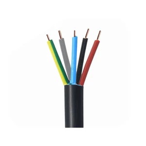 High Performance Flat PVC Insulated Copper Power Cables for Industrial Building Control Systems Customizable Voltage Diameter